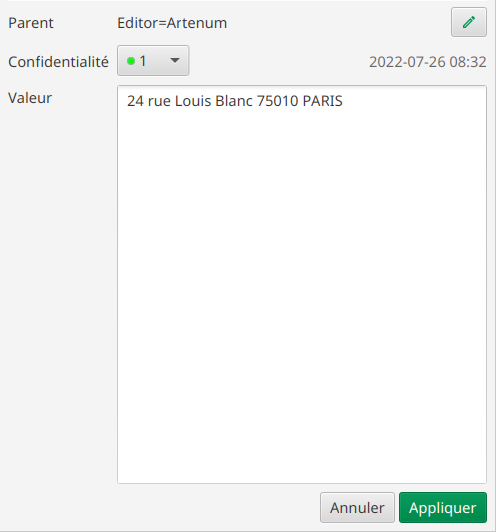 Editeur d’instance