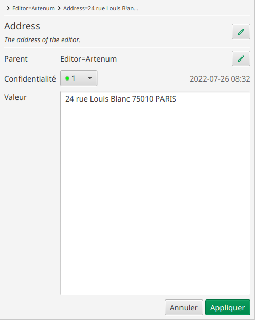 Editeur d’instances