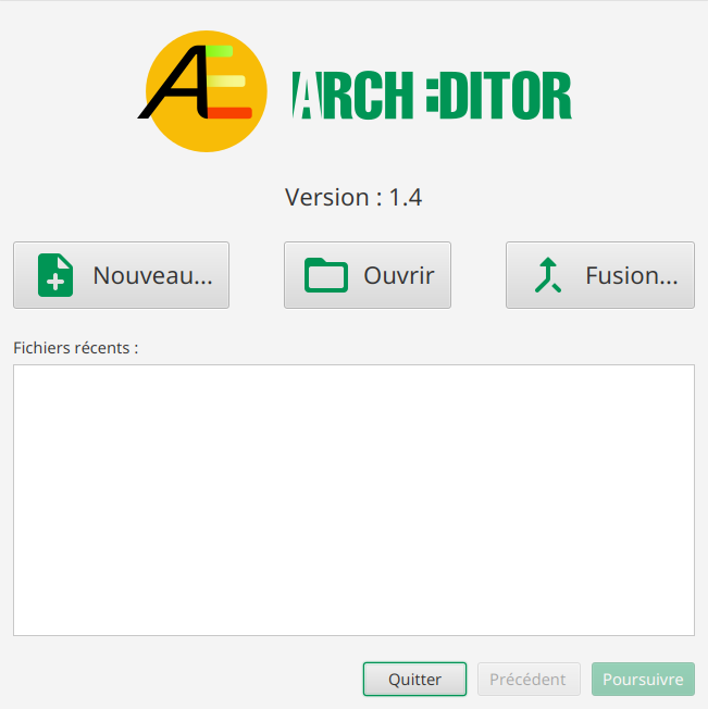 Ecran d’accueil
