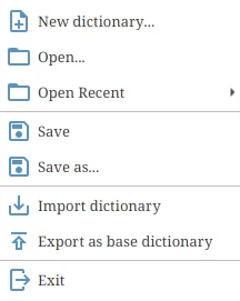 file menu