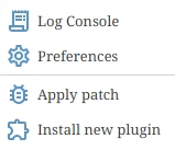 tools menu