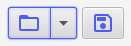 Main application toolbar