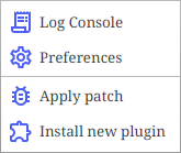 tools menu